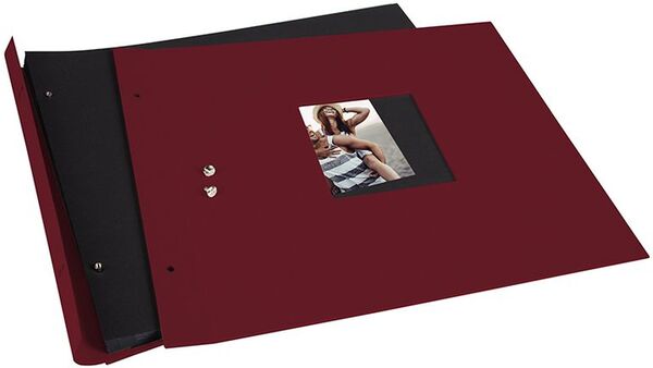 goldbuch Schraubalbum Bella Vista 39x31 40 schwarze Seiten  bordeaux