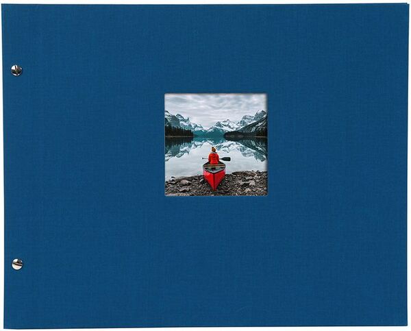 goldbuch Schraubalbum Bella Vista 39x31 40 schwarze Seiten  blau