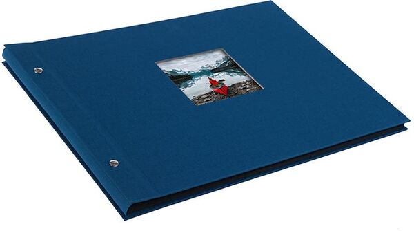 goldbuch Schraubalbum Bella Vista 39x31 40 schwarze Seiten  blau