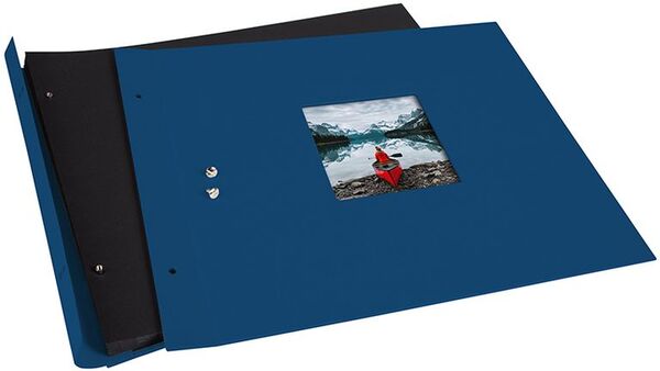 goldbuch Schraubalbum Bella Vista 39x31 40 schwarze Seiten  blau
