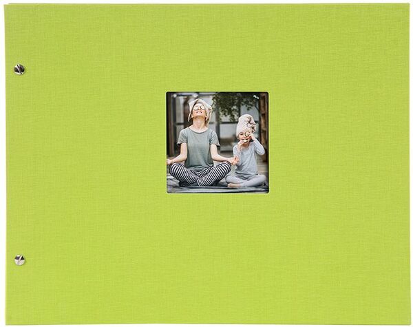 goldbuch Schraubalbum Bella Vista 39x31 40 schwarze Seiten  grün