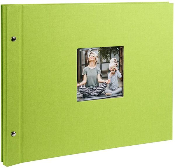 goldbuch Schraubalbum Bella Vista 39x31 40 schwarze Seiten  grün