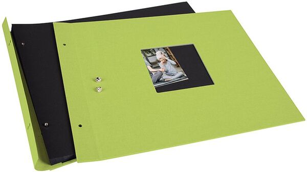 goldbuch Schraubalbum Bella Vista 39x31 40 schwarze Seiten  grün