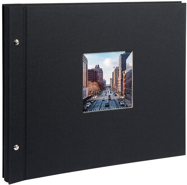 goldbuch Schraubalbum Bella Vista 39x31 40 schwarze Seiten  schwarz