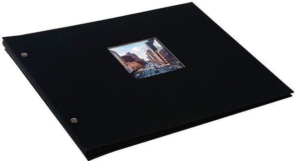 goldbuch Schraubalbum Bella Vista 39x31 40 schwarze Seiten  schwarz