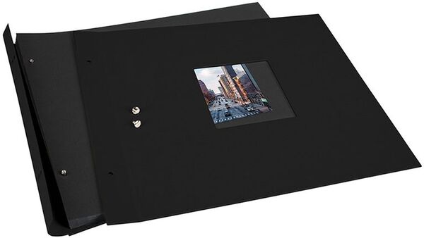 goldbuch Schraubalbum Bella Vista 39x31 40 schwarze Seiten  schwarz