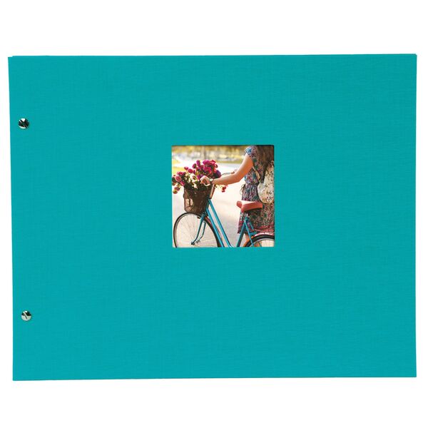 goldbuch Schraubalbum Bella Vista 39x31 40 schwarze Seiten  türkis