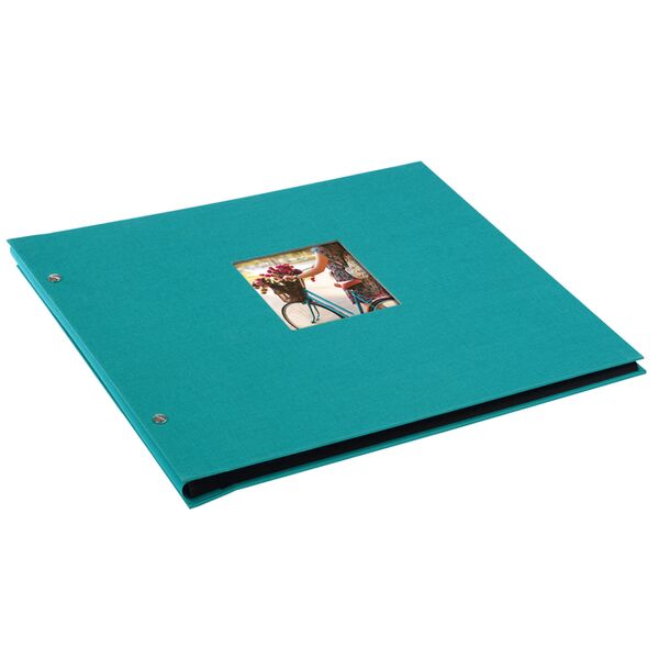 goldbuch Schraubalbum Bella Vista 39x31 40 schwarze Seiten  türkis