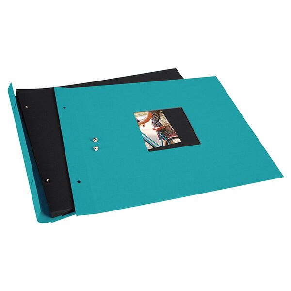 goldbuch Schraubalbum Bella Vista 39x31 40 schwarze Seiten  türkis