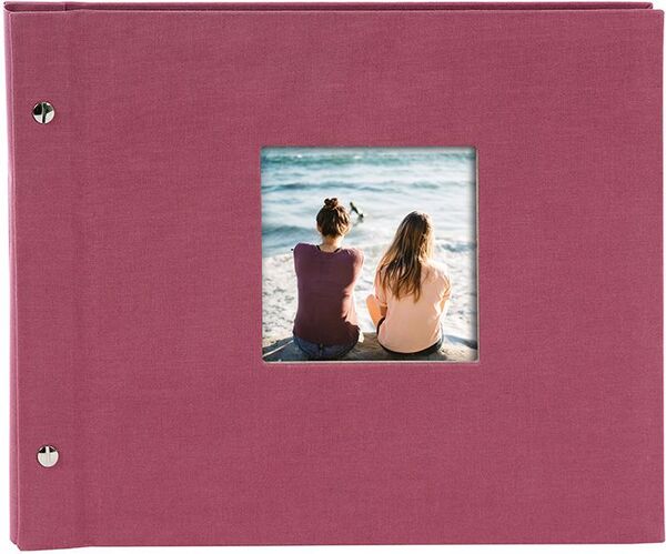 goldbuch Schraubalbum Bella Vista 30x25 40 schwarze Seiten  fuchsia 1 Stück