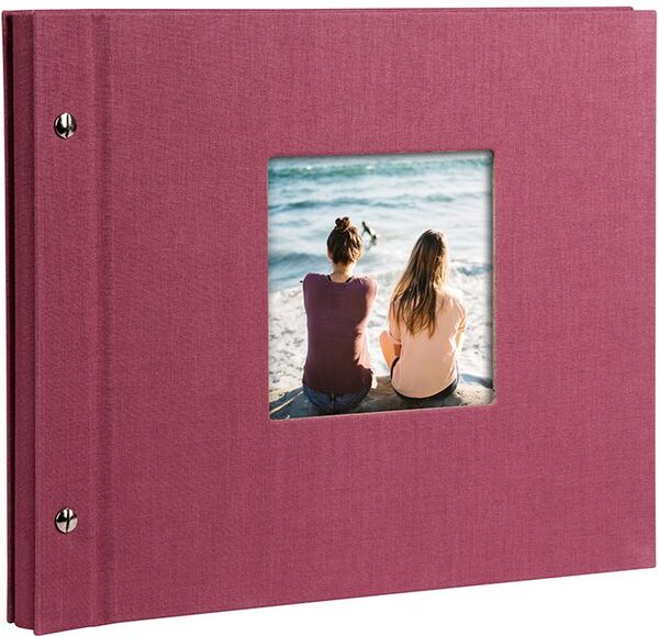 goldbuch Schraubalbum Bella Vista 30x25 40 schwarze Seiten  fuchsia 1 Stück