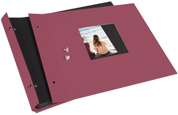 goldbuch Schraubalbum Bella Vista 30x25 40 schwarze Seiten  fuchsia 1 Stück