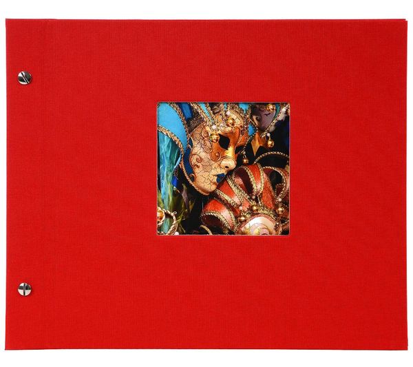 goldbuch Schraubalbum Bella Vista 30x25 40 weiße Seiten  rot