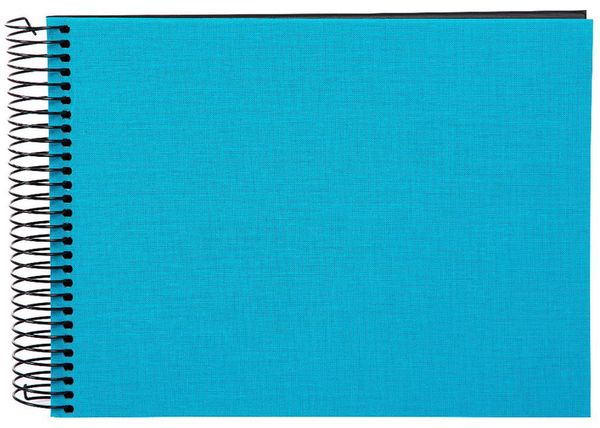 goldbuch Spiralalbum Bella Vista ohne Fenster 24x17 40 schwarze Seiten  türkis
