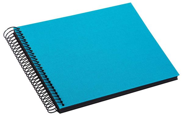 goldbuch Spiralalbum Bella Vista ohne Fenster 24x17 40 schwarze Seiten  türkis
