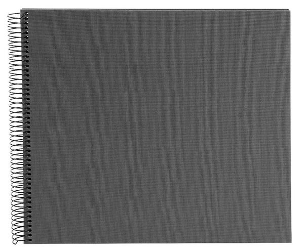 goldbuch Spiralalbum Bella Vista ohne Fenster 35x30 40 schwarze Seiten  grau