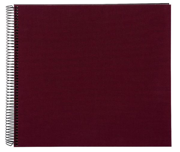 goldbuch Spiralalbum Bella Vista ohne Fenster 35x30 40 schwarze Seiten  bordeaux