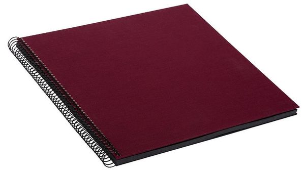 goldbuch Spiralalbum Bella Vista ohne Fenster 35x30 40 schwarze Seiten  bordeaux