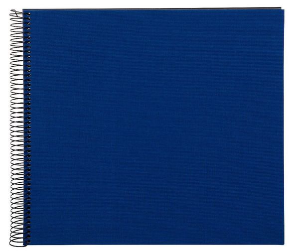 goldbuch Spiralalbum Bella Vista ohne Fenster 35x30 40 schwarze Seiten  blau