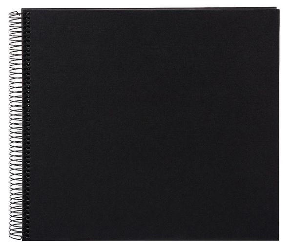 goldbuch Spiralalbum Bella Vista ohne Fenster 35x30 40 schwarze Seiten  schwarz