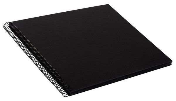 goldbuch Spiralalbum Bella Vista ohne Fenster 35x30 40 schwarze Seiten  schwarz
