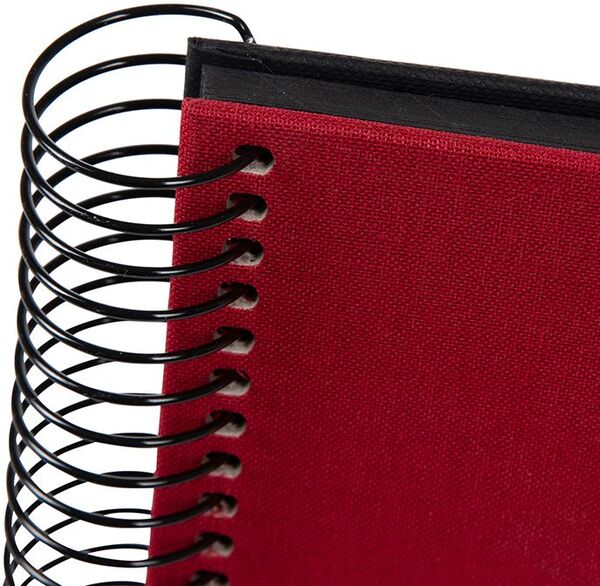 goldbuch Spiralalbum Bella Vista mit Fenster 20x20 40 schwarze Seiten  rot
