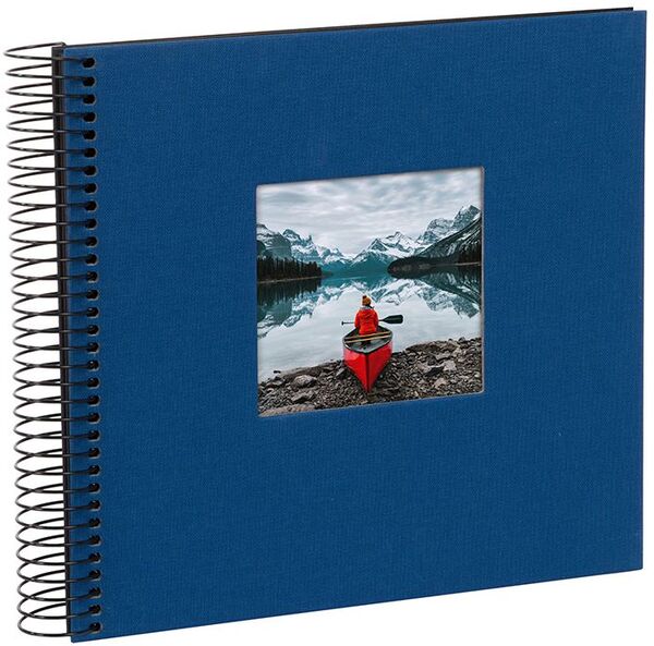 goldbuch Spiralalbum Bella Vista mit Fenster 20x20 40 schwarze Seiten  blau