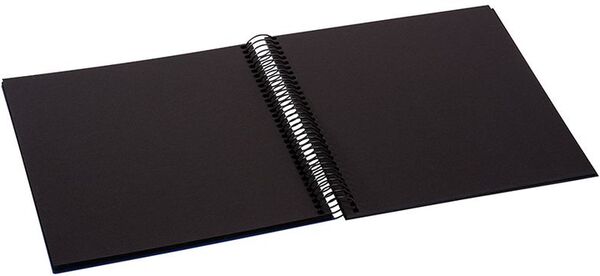 goldbuch Spiralalbum Bella Vista mit Fenster 20x20 40 schwarze Seiten  blau