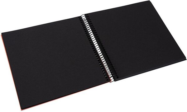 goldbuch Spiralalbum Bella Vista mit Fenster 20x20 40 schwarze Seiten  lachs