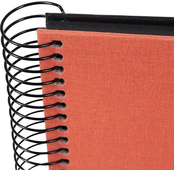 goldbuch Spiralalbum Bella Vista mit Fenster 20x20 40 schwarze Seiten  lachs