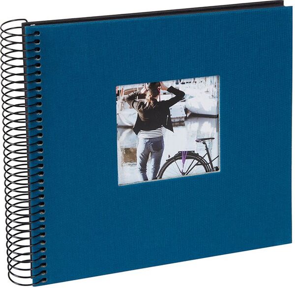 goldbuch Spiralalbum Bella Vista mit Fenster 20x20 40 schwarze Seiten  petrol