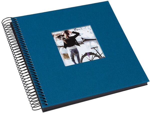 goldbuch Spiralalbum Bella Vista mit Fenster 20x20 40 schwarze Seiten  petrol