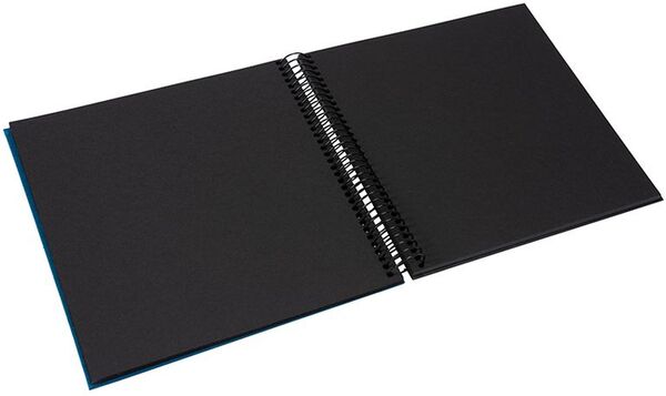 goldbuch Spiralalbum Bella Vista mit Fenster 20x20 40 schwarze Seiten  petrol