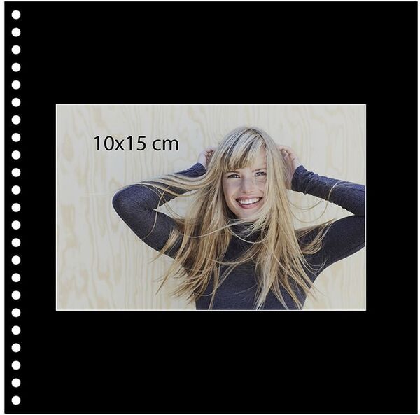 goldbuch Spiralalbum Bella Vista mit Fenster 20x20 40 schwarze Seiten  haselnuss