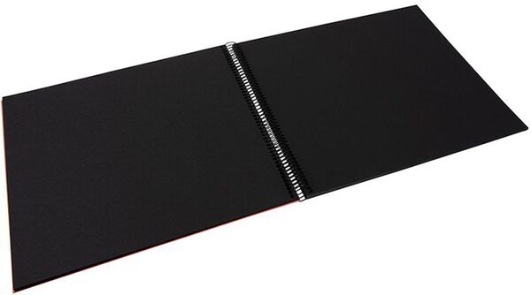 goldbuch Spiralalbum Bella Vista mit Fenster 35x30 40 schwarze Seiten  lachs