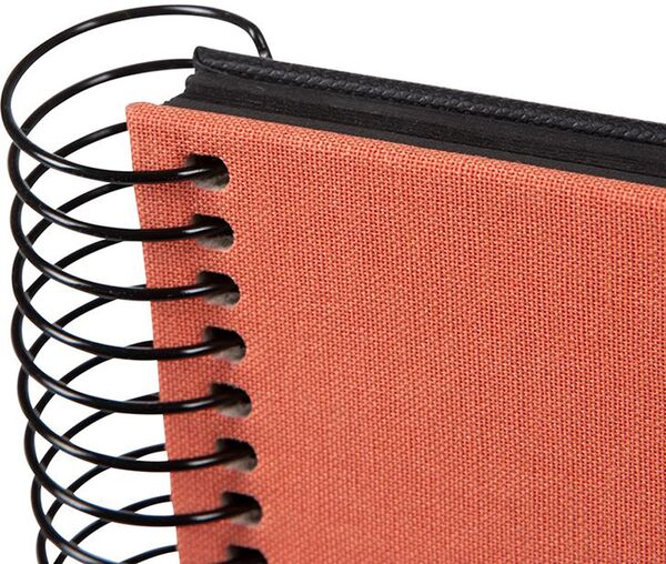 goldbuch Spiralalbum Bella Vista mit Fenster 35x30 40 schwarze Seiten  lachs