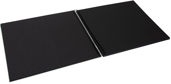 goldbuch Spiralalbum Bella Vista mit Fenster 35x30 40 schwarze Seiten  Artischocke