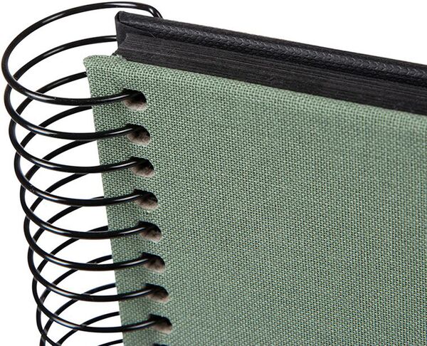 goldbuch Spiralalbum Bella Vista mit Fenster 35x30 40 schwarze Seiten  Artischocke
