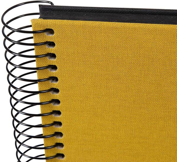 goldbuch Spiralalbum Bella Vista mit Fenster 35x30 40 schwarze Seiten  senf