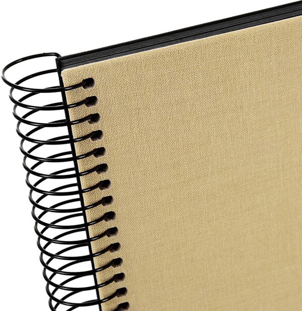 goldbuch Spiralalbum Bella Vista mit Fenster 35x30 40 schwarze Seiten  Beige