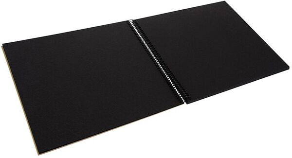 goldbuch Spiralalbum Bella Vista mit Fenster 35x30 40 schwarze Seiten  Beige