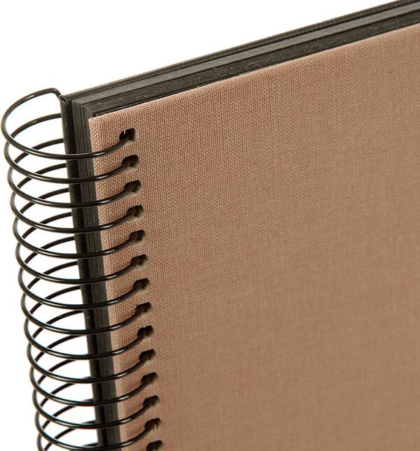 goldbuch Spiralalbum Bella Vista mit Fenster 35x30 40 schwarze Seiten  haselnuss