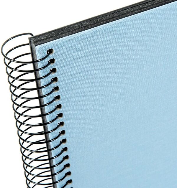goldbuch Spiralalbum Bella Vista mit Fenster 35x30 40 schwarze Seiten  himmelblau