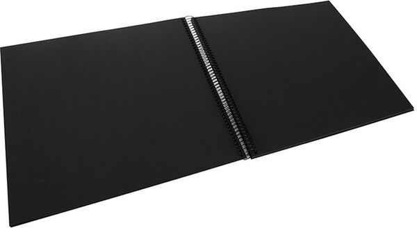 goldbuch Spiralalbum Bella Vista mit Fenster 35x30 40 schwarze Seiten  grau