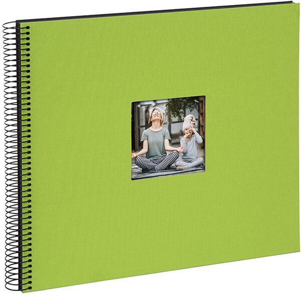 goldbuch Spiralalbum Bella Vista mit Fenster 35x30 40 schwarze Seiten  grün