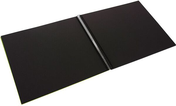 goldbuch Spiralalbum Bella Vista mit Fenster 35x30 40 schwarze Seiten  grün