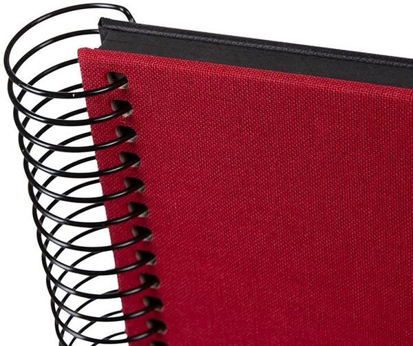 goldbuch Spiralalbum Bella Vista mit Fenster 35x30 40 schwarze Seiten  rot