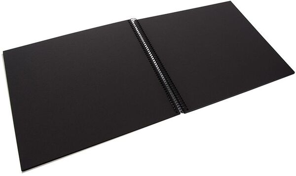 goldbuch Spiralalbum Bella Vista mit Fenster 35x30 40 schwarze Seiten  sandgrau