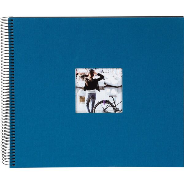 goldbuch Spiralalbum Bella Vista mit Fenster 35x30 40 schwarze Seiten  petrol