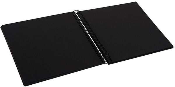 goldbuch Spiralalbum Bella Vista mit Fenster 20x20 40 schwarze Seiten  schwarz